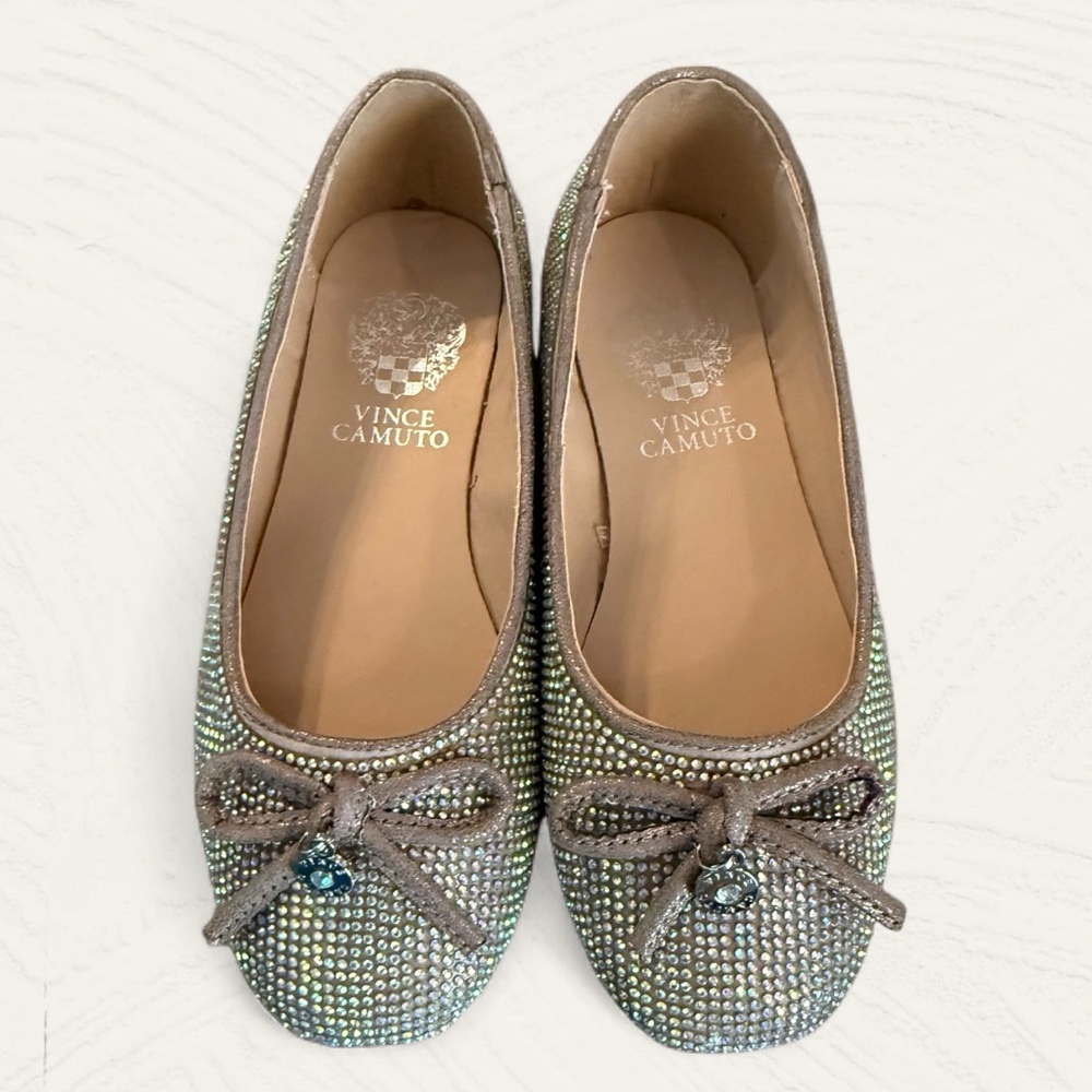 Girls Rhinestone Ballet Flats - Picture 2 of 6